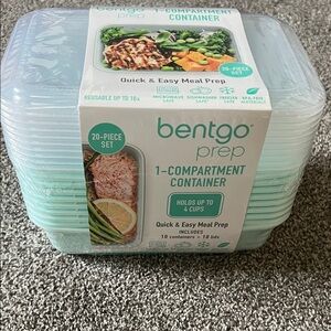 BNWT (sealed) Bentgo Prep 1-Compartment Container Meal Prep Set (20 pieces)